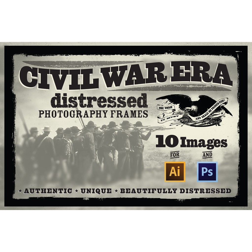 Civil War Era Image Frames - JPEG Ultra HD - Stock Photo