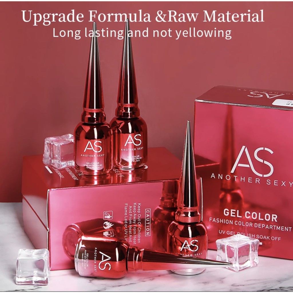 [FLASHES] AS ALX NAIL POLISH GEL 15ml SOAK OFF UV