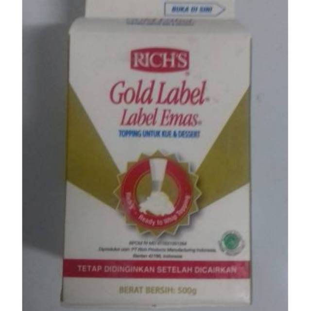 

Rich gold label 500gr