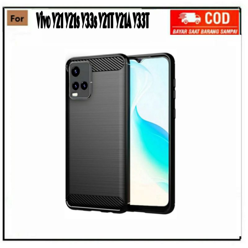 PROMO Case VIVO Y21T Y21 Y21S Y33S Y21A Y33t Soft Case Ipaky Carbon Protect Camera