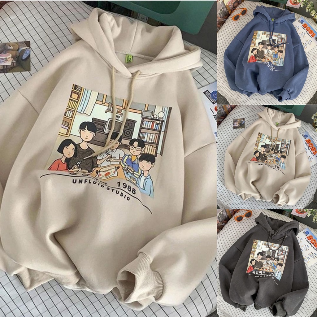 Unfluid Studio Hoodie sweater wanita oversize / Sweater Hoodie oversize wanita korea / hoodie