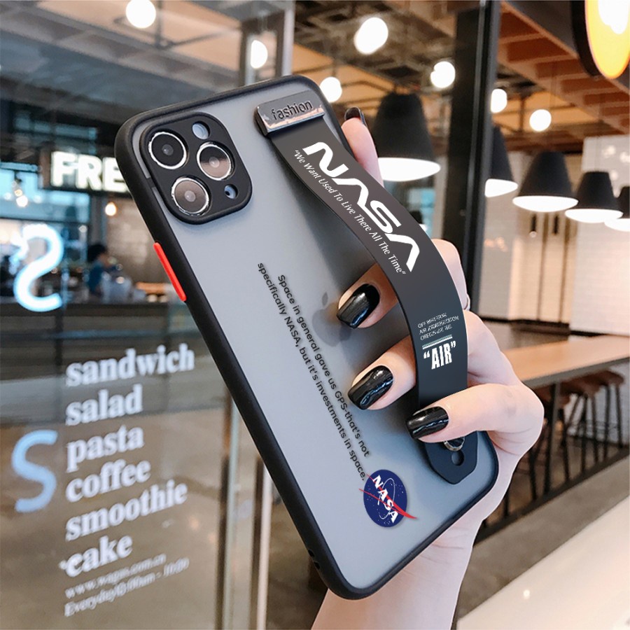 Case Nasa Wrist Strap Xiaomi Redmi 10 10A 10 Prime Redmi Note 10 10A 10 5G 10 Pro Poco  M3 Pro 5G Poco X3 Pro NFC Casing Fashion Hybrid candy pelindung kamera
