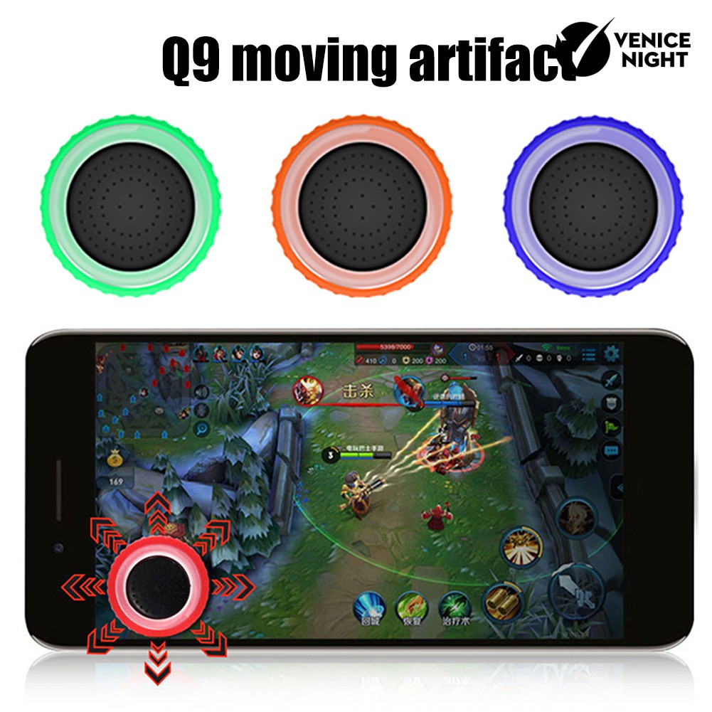 Q9 Mobile Phone Tablet Game Controller Joystick Tombol Layar Sentuh