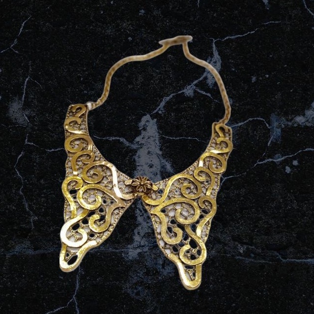 PRELOVED kalung Wanita. Aksesoris cewek. kalung besi kuning besi putih