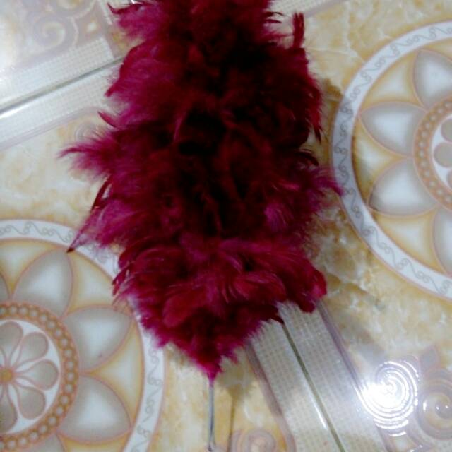 Asesoris marching band bulu jepun tebal