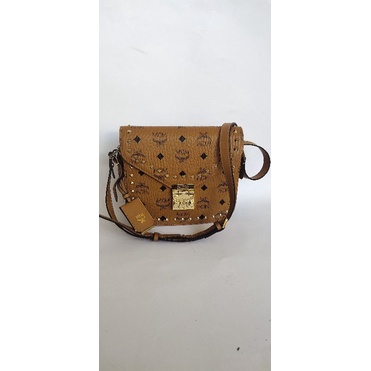 Preloved Tas MCM Patricia Studded