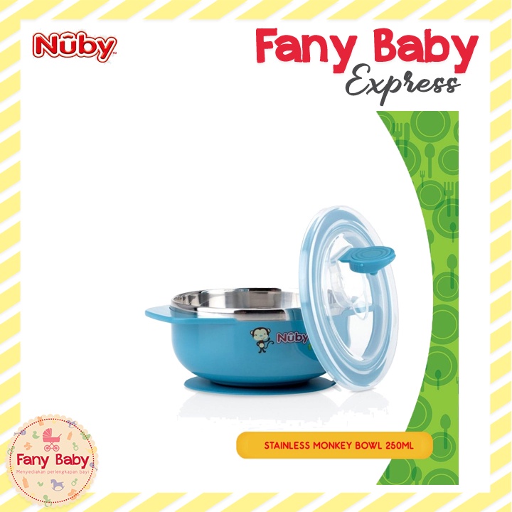 NUBY STAINLESS STEEL SUCTION BOWL