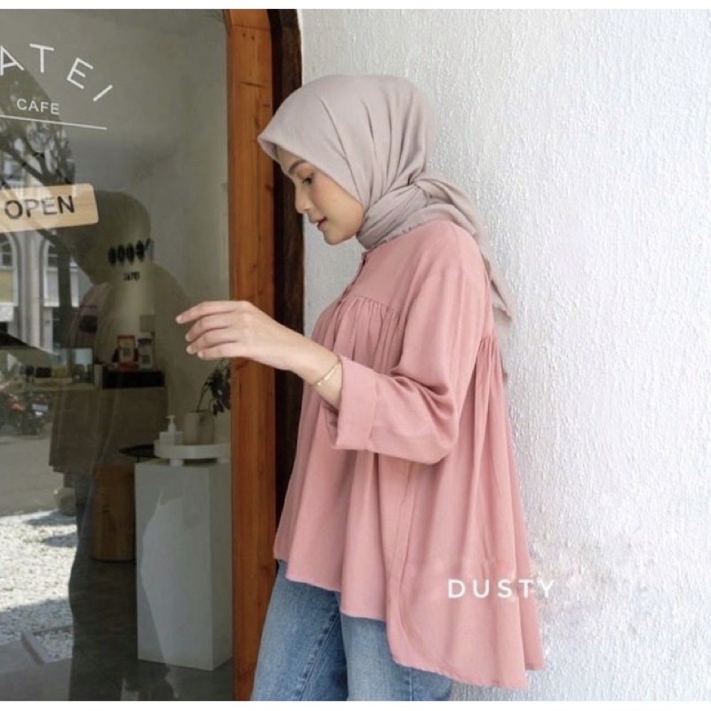 Crincle Blouse Rayon Crincle Blouse Jumbo Crincle Blouse Wanita Crincle Blouse Premium Crincle Kemeja Wanita Blouse Rayon