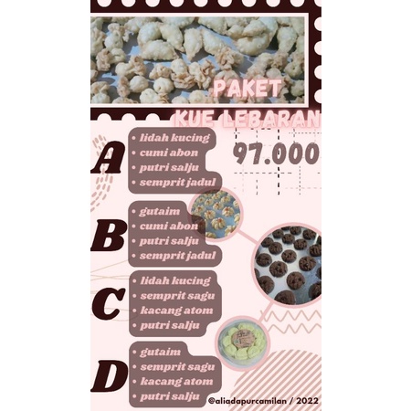 

[ CEK DESKRIPSI ] Paket kue lebaran