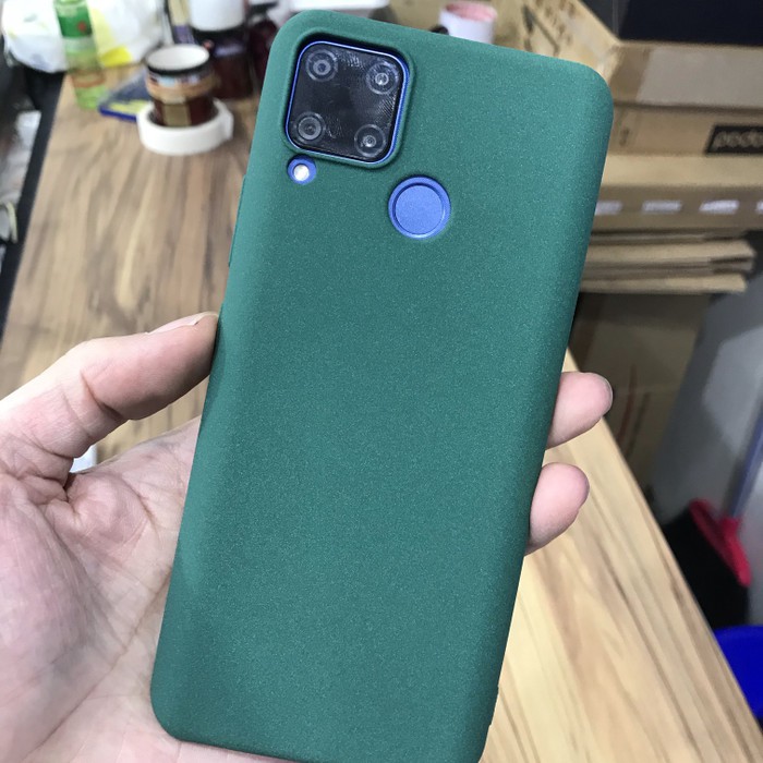 PREMIUM TPU SANDSTONE SOFT JELLY CASE FOR REALME C15