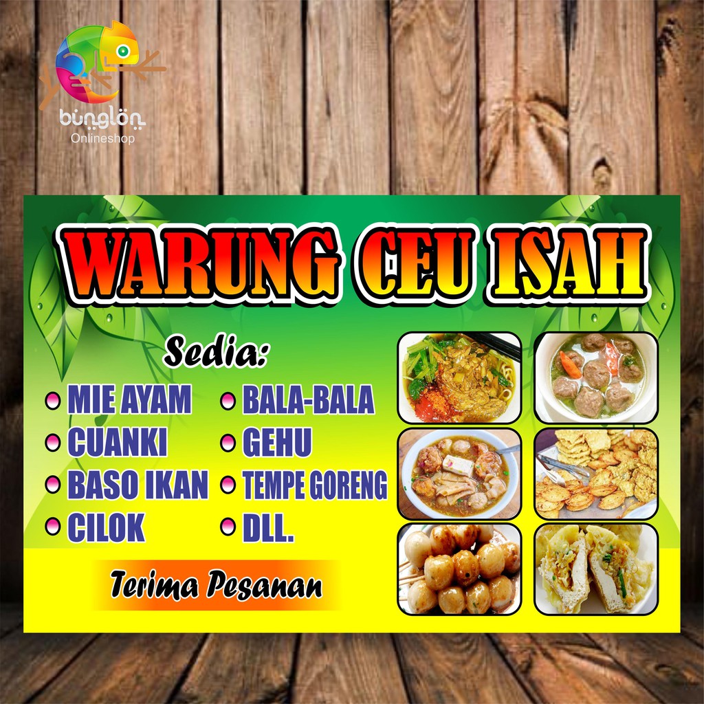 Contoh Desain Banner Warung Bakso