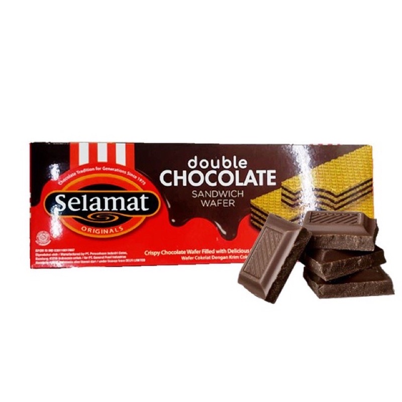 

Selamat wafer double choco 198gr