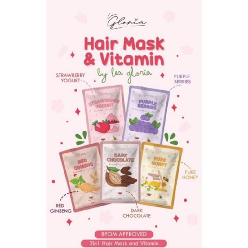 READY STOCK HAIR MASK / MASKER RAMBUT LEA GLORIA