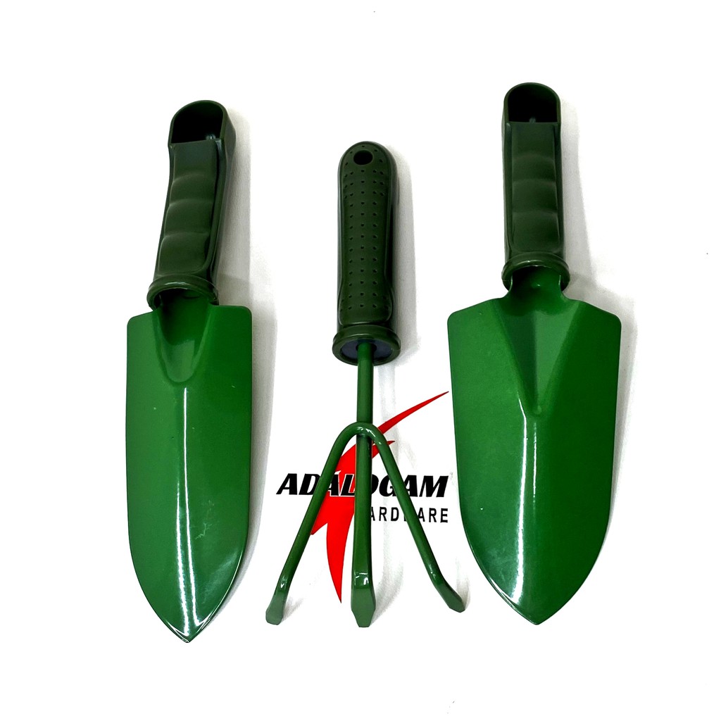 GREEN Alat Berkebun Set 3 Pcs - Garden Tool Kebun Taman Sekop Garu