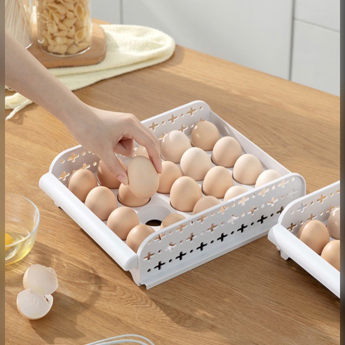 EGG BOX Tempat telur TINGKAT / Rak Tempat Penyimpanan Telur Rak Telur