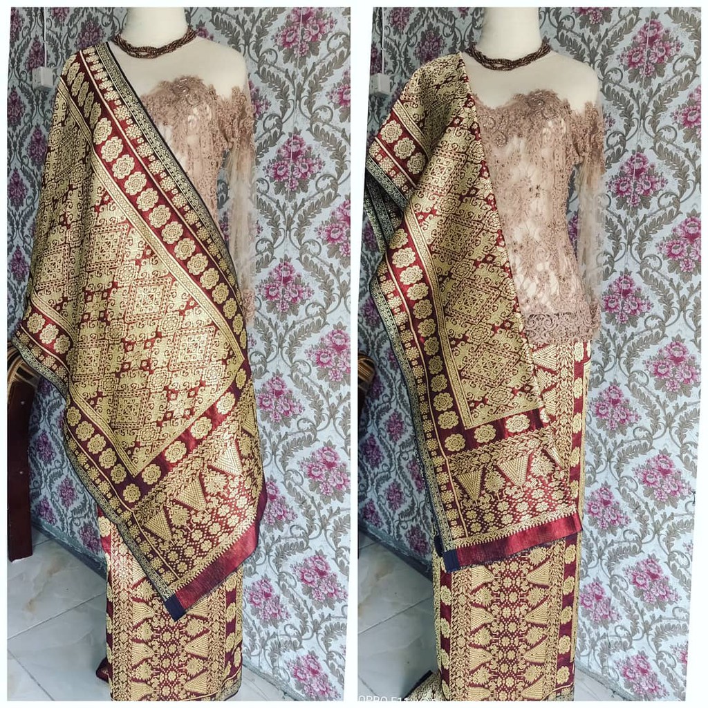 SONGKET LEPUS MERAH PENGANTIN / Songket Tenun Palembang / Songket palembang