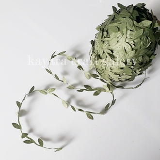 DAUN RAMBAT SATIN/DAUN HIAS KECIL ARTIFICIAL/FLOWER CROWN METERAN