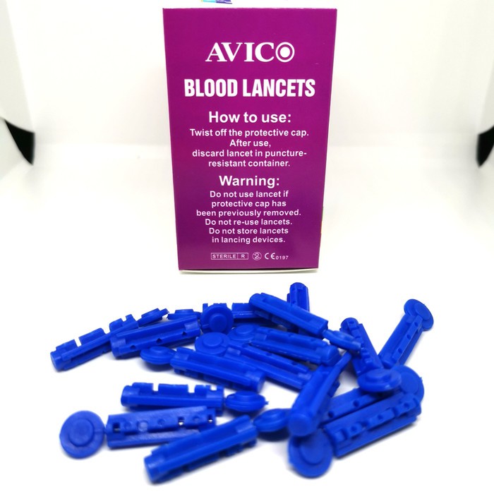 Avico Jarum Lancet Blood Easy Touch Nesco GlucoDr 28G - ISI 100 PCS