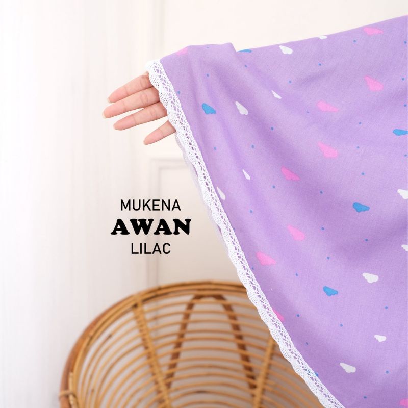 Mukena Rayon 2 In 1 Dewasa Motif Awan Termurah