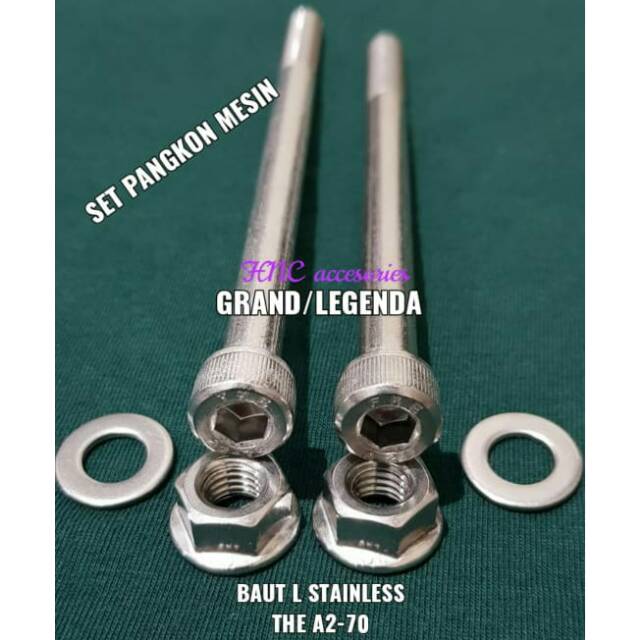 Baut L Stainless Baut Set Pangkon Mesin Honda STAR PRIMA GRAND LEGENDA