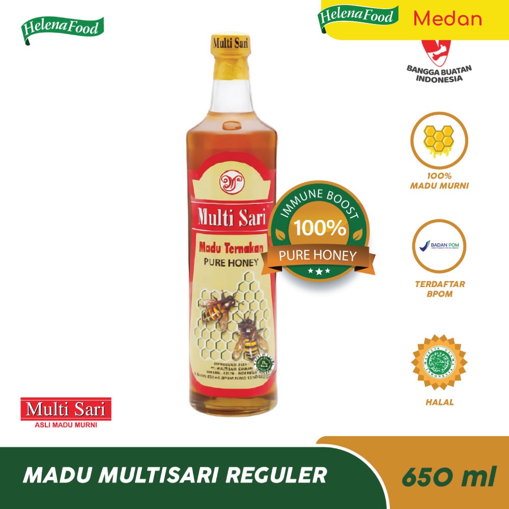 

Madu Ternak Asli Multisari Reguler 650 ml