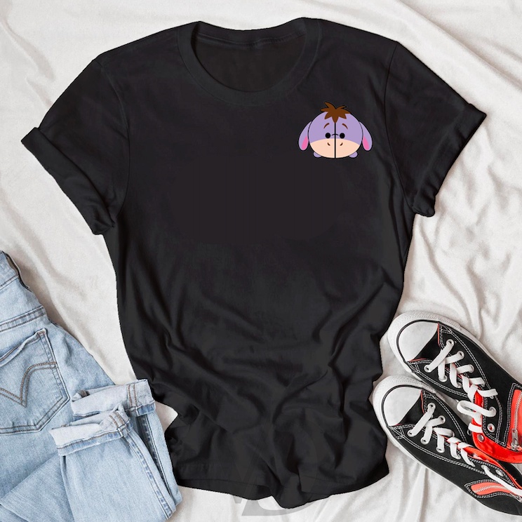 BISA COD KAOS EEYORE WINNIE THE POOH/ ATASAN KAOS ATASAN UNISEX  BAJU LENGAN PENDEK / TUMBLR TEE