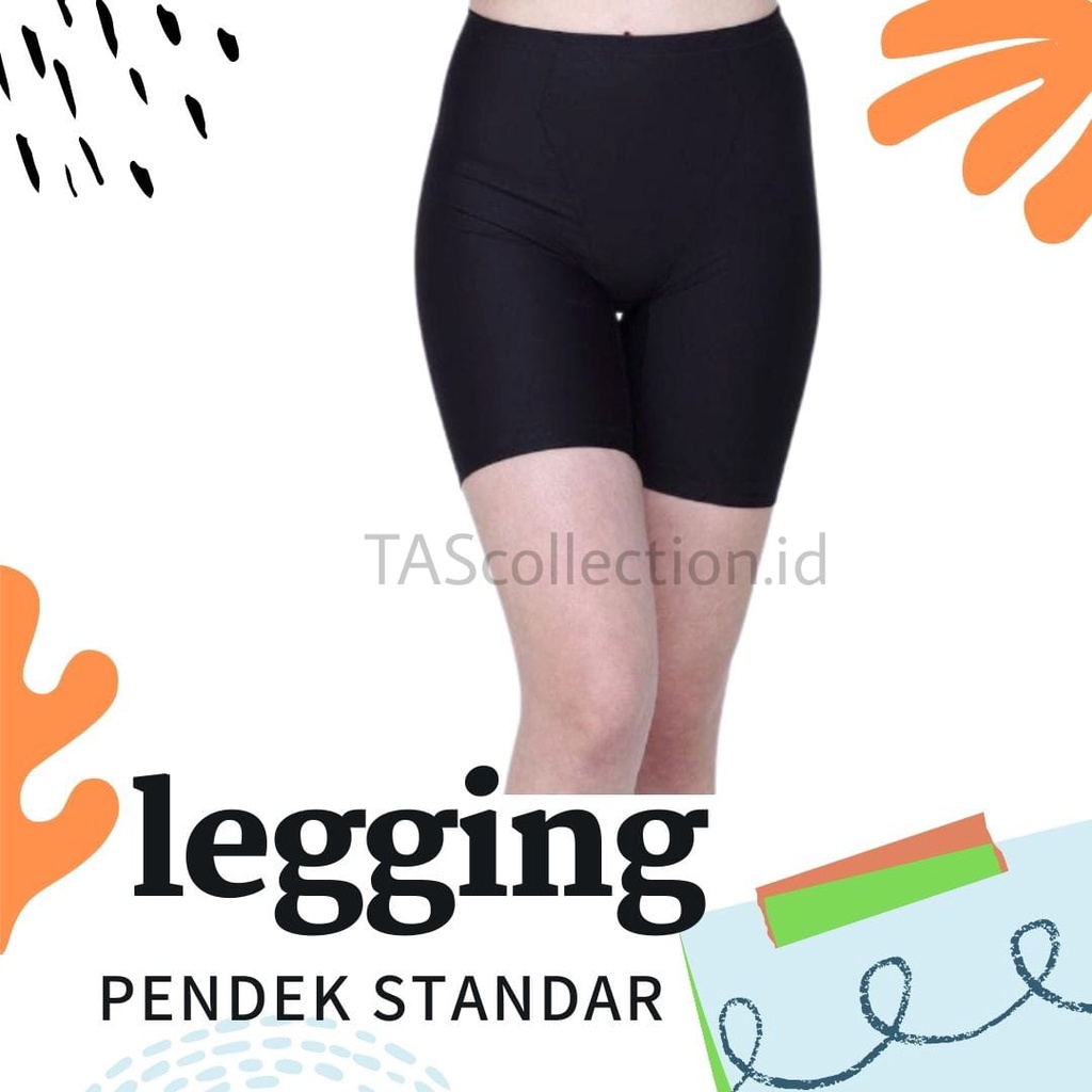 LEGING PENDEK UKURAN STD / LEGGING DALEMAN / SHORT PANTS / SHOT / LEGGING / LEJING