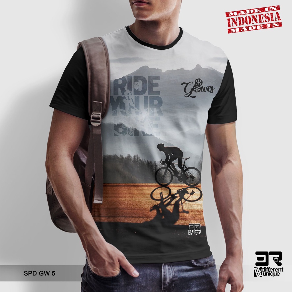 [ COD ] KAOS PRINTING GAMBAR OLAHRAGA SEPEDA GOES SPD GW 5 - BAJU DISTRO ORIGINAL MOTIF UNIK ATASAN 