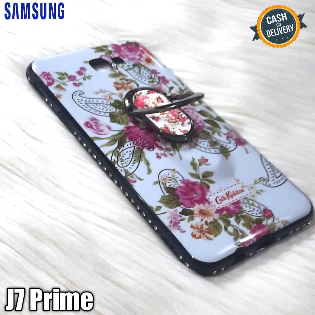 case ring motif bunga for samsung J7 prime