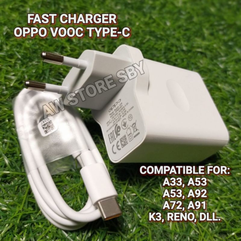 SMART CHARGER OPPO TYPE C A5/A9/A52/A92/A53/A33/Reno 3/ Reno 4/A54/ A74/ A16 [RENO 6 PRO]