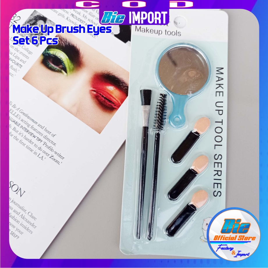 Eyes Brush Set 6 Pcs Premium Import Best Seller