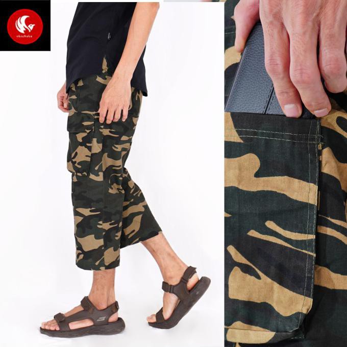 READY-STORE FIRDAUS OKECHUKU CELANA JOGGER SIRWAL PRIA MUSLIM CAMOUFLAGE PANGSI - MOTIF ARMY, XL FIT