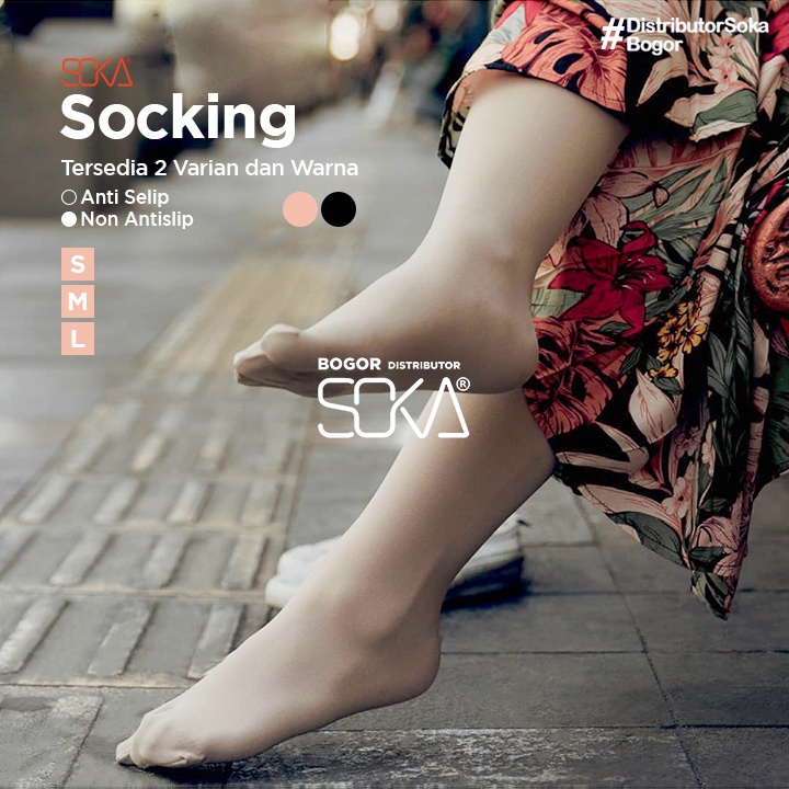 Soka Socking Basic - Stocking Kaos Kaki Wanita