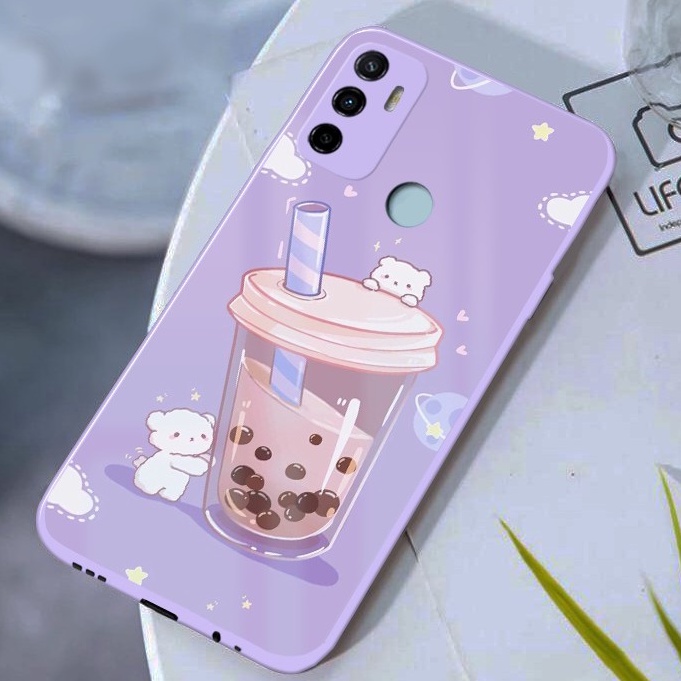 [U52] Softcase Kaca Bezel Lilac Oppo A53 A33 2020 - Softcase Mirror Oppo A53 A33 2020 - Case Kaca Op