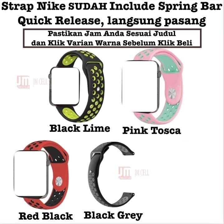 Tali Jam Tangan Sport Nike Strap Untuk Seiko 18mm Quick Release