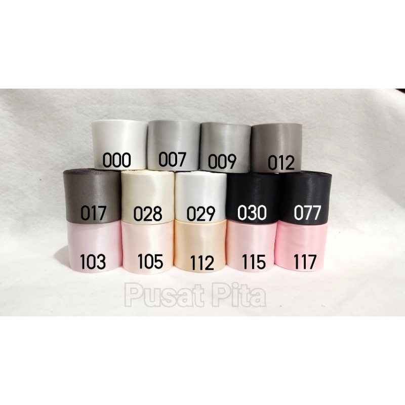 

Pita Satin Polos ukuran 5cm Rp 6.000 / meter.