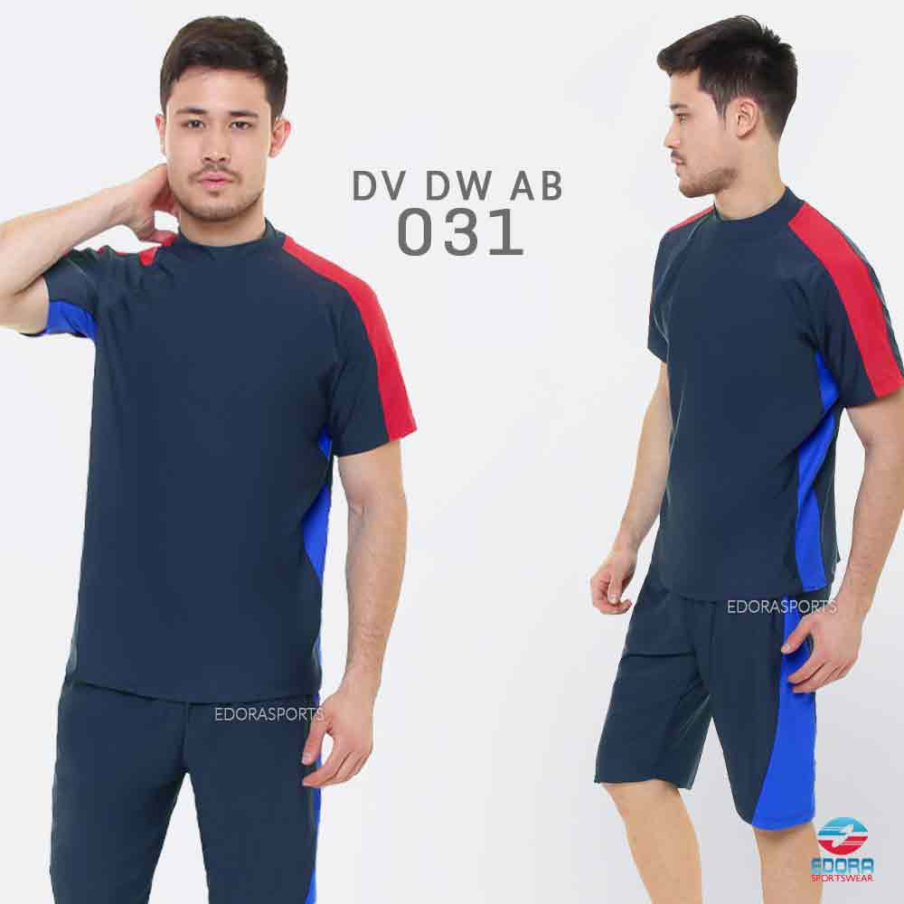 Baju Renang Pria Slim Fit Lengan Pendek DV DW AB EDORA