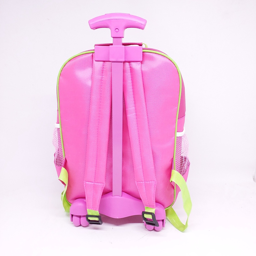 Trolley Anak Perempuan Gagang T KUAT + kotak pensil MURAH / Troli Anak Cewek + kotak pensil MURAH / Tas Roda Anak Motif Animasi MURAH BARU ORIGINAL / Trolley Anak Perempuan Emboss IMPORT MURAH / Troli Anak Cewek PG TK SD MURAH / Koper Travel anak Animasi