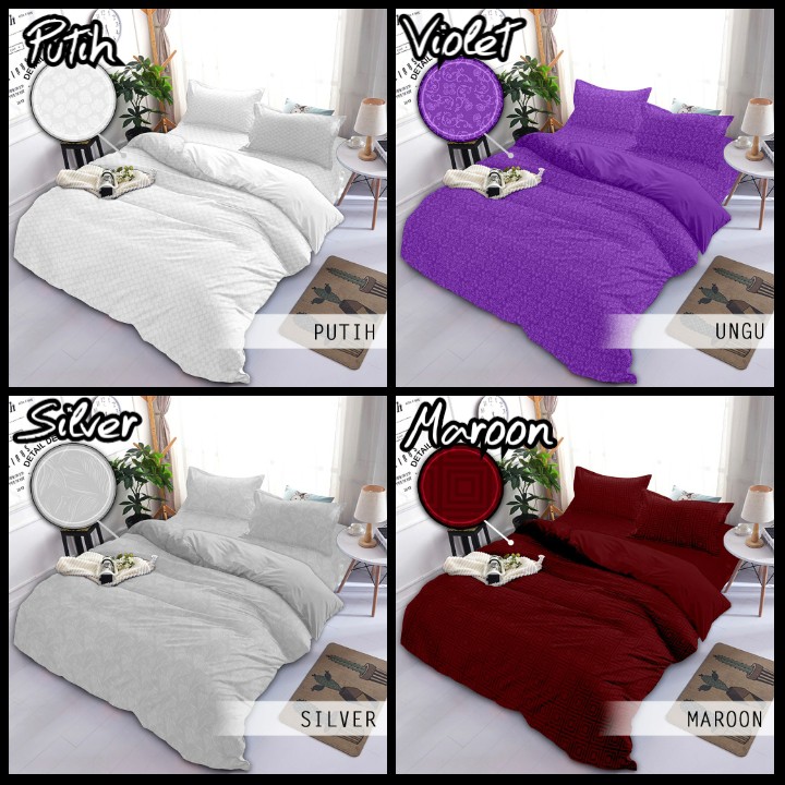 Bedcover Selimut Aesthetic Tanpa Sprei Bahan Katun Jacquar Emboss King Size uk 180x200