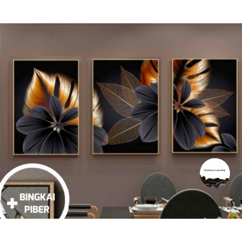 

lukisan modern 1 set 3 PCS 40 x 60 cm