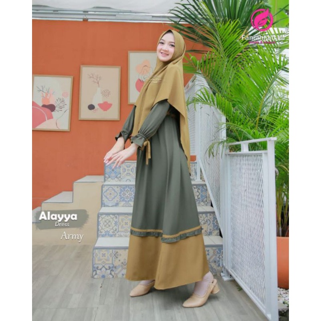 ALAYYA DRESS//GAMIS BRAND ORIGINAL//FANIA HIJAB//GAMIS ORI FANIA HIJAB &NAYMA HIJAB//