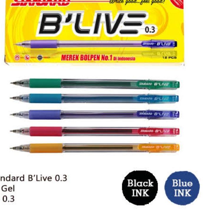 

Jangan Ketinggalan order.. Bolpen Ballpoint Pen STANDARD B'LIVE 0.3