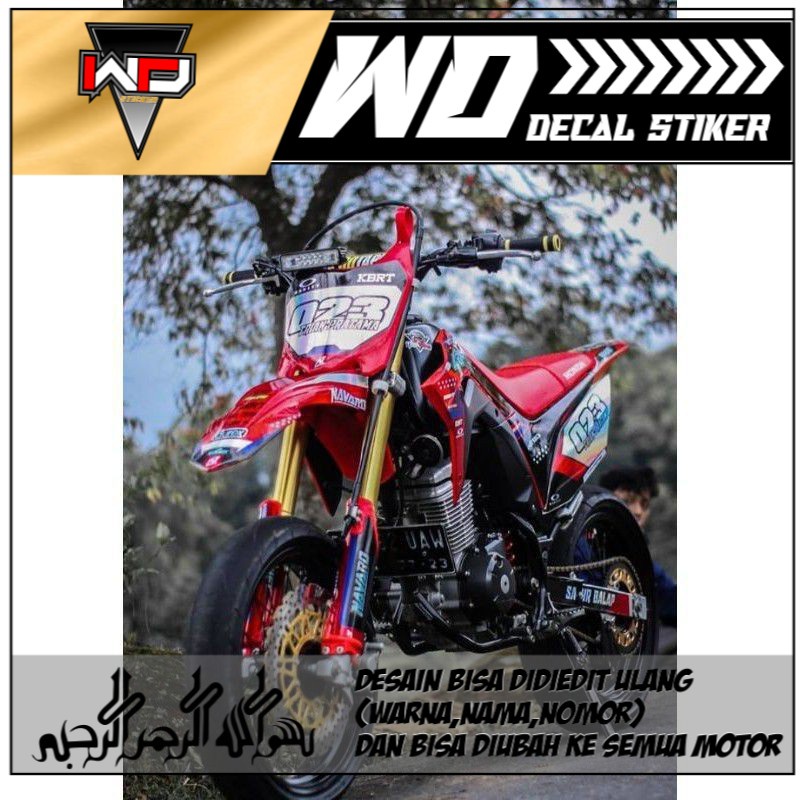 

Decal stiker CRF 150 L HOLOGRAM (bisa ganti nama nomer)
