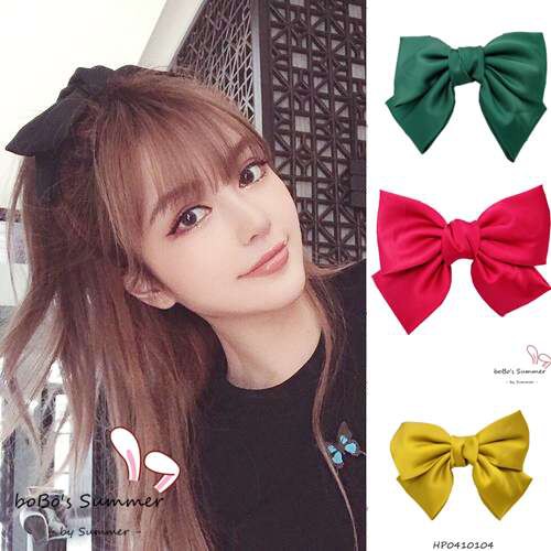 Jepit Rambut Pita Besar Aksesoris Premium Import Style Korea / Jepang