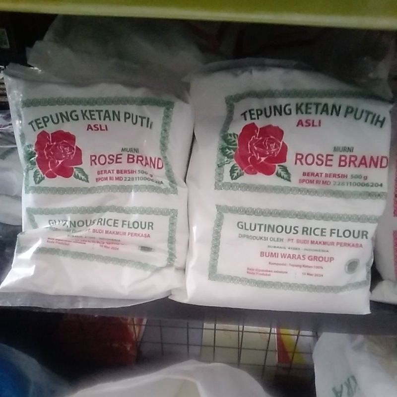 

tepung ketan putih 500gr rose brand