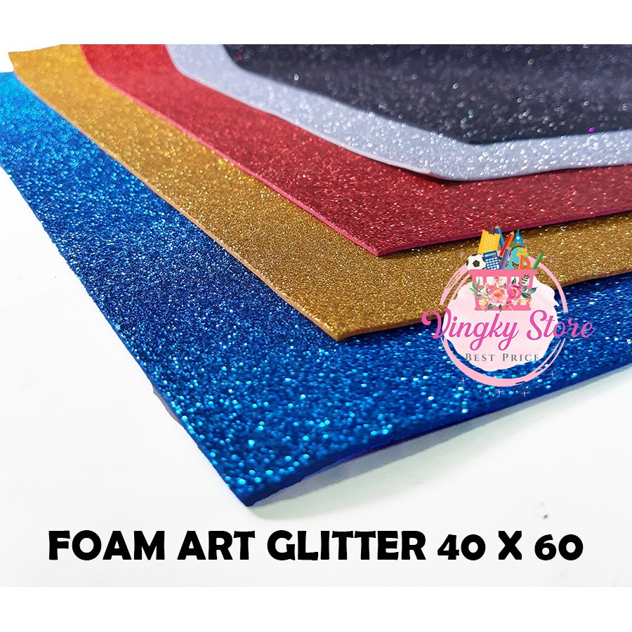 

Foam Art Glitter 40 x 60 1.8mm Pilih 1 warna