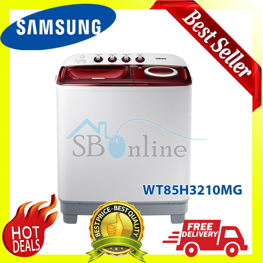 Samsung WT85H3210MG TC Mesin Cuci 2 Tabung 8 5 Kg