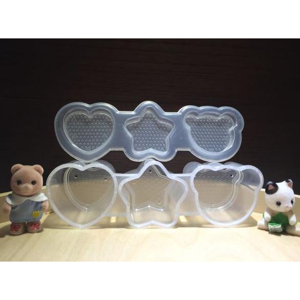 

bento cetakan nasi 1 set isi 3