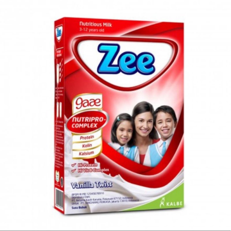 Zee reguler/platinum 350gr coklat/vanila/strawberry