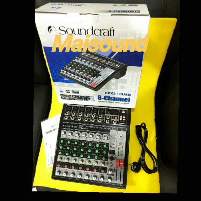 MIXER SOUNDCRAFT EFX8 8 USB 8 Channel EFX 8